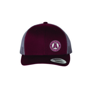YP Classics - Retro Trucker Cap - Maroon/ Grey