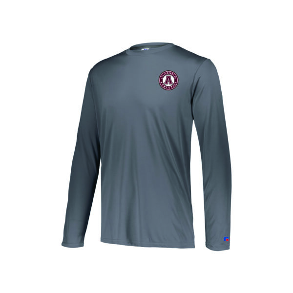 Russell – Dri- Power Core Long Sleeve Performance Tee - Coal Grey
